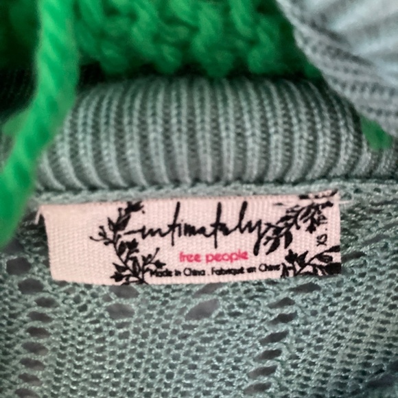 Mint green small Intimately Free People turtleneck bodysuit. - Picture 3 of 6